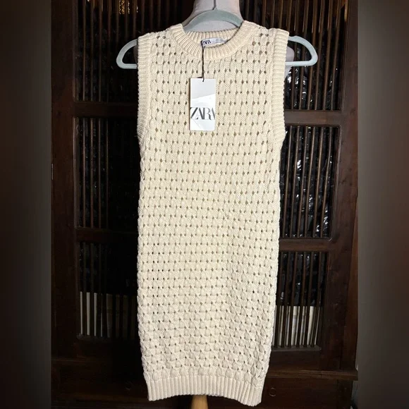 NWT- zara- knit mini dress -small NWT- zara- knit mini dress -small